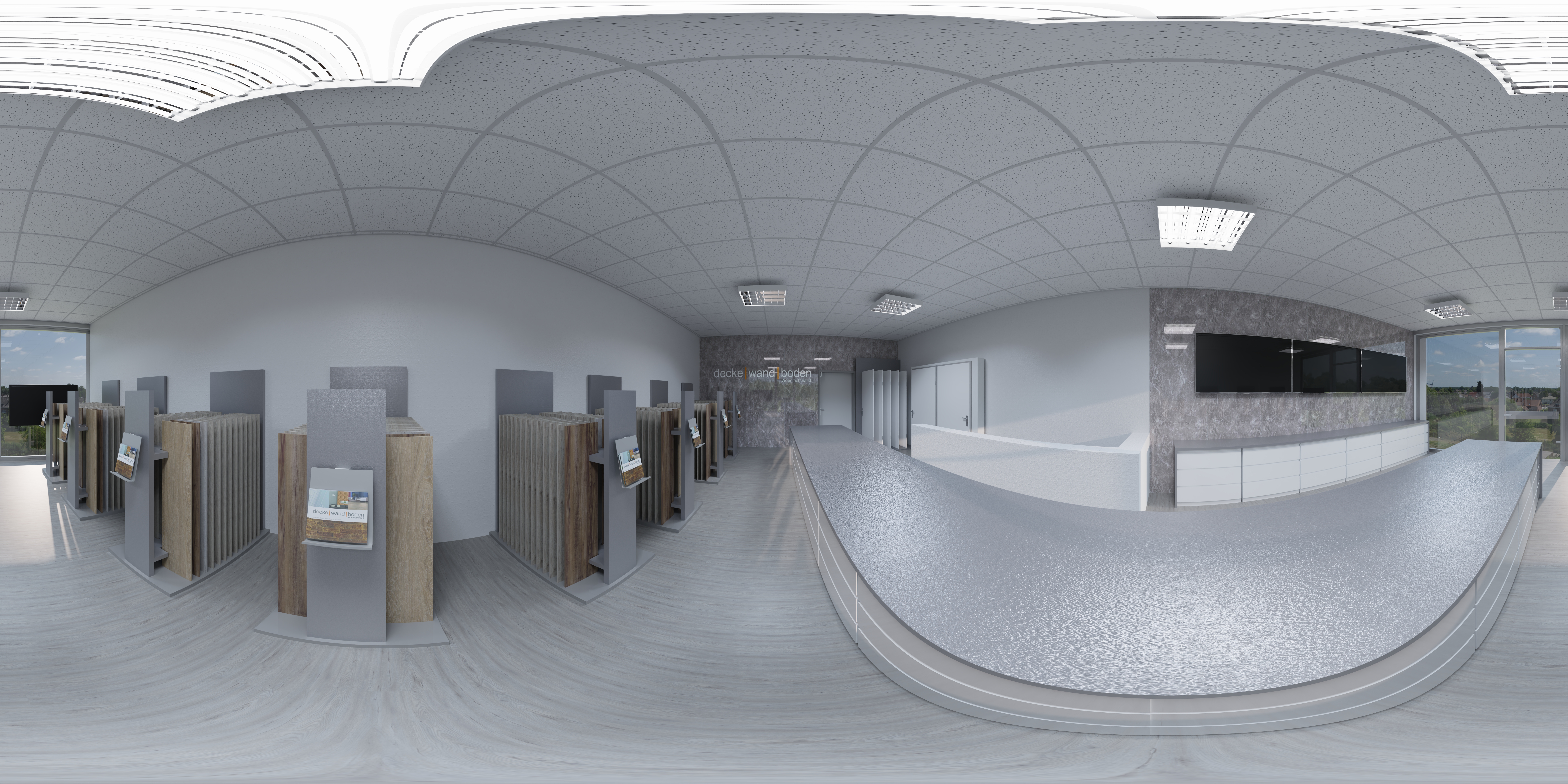 decke wand boden Showroom Siegen 1